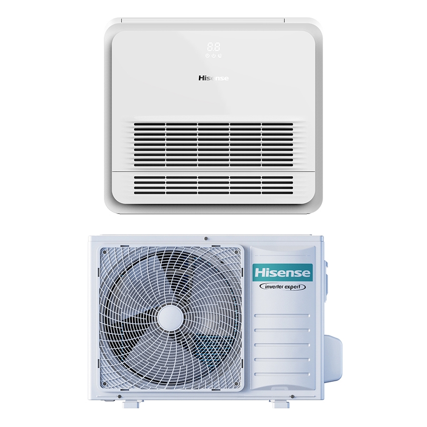 Immagine di Hisense AKT-K8 Climatizzatore a console monosplit inverter | unità esterna 5.2 kW unità interna 18000 BTU AKT52UR4RJK8+AUW52U4RJ8