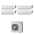 Immagine di Toshiba SHORAI EDGE WHITE Climatizzatore a parete quadri split inverter Wi-Fi bianco | unità esterna R32 10 kW unità interne 7000+7000+7000+18000 BTU RAS-5M34G3AVG-E+RAS-[B07|B07|B07|B18]G3KVSG-E