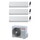 Toshiba SHORAI EDGE WHITE Climatizzatore a parete trial split inverter Wi-Fi bianco | unità esterna R32 5.2 kW unità interne 5000+5000+5000 BTU RAS-3M18G3AVG-E+RAS-[M05|M05|M05]G3KVSG-E