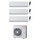 Toshiba SHORAI EDGE WHITE Climatizzatore a parete trial split inverter Wi-Fi bianco | unità esterna R32 10 kW unità interne 7000+7000+7000 BTU RAS-5M34G3AVG-E+RAS-[B07|B07|B07]G3KVSG-E