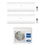 Immagine di Haier PEARL Climatizzatore a parete dual split inverter Wi-Fi bianco | unità esterna R32 7 kW unità interne 7000+7000 BTU 3U70S2SR5FA+AS[20|20]PBAHRA