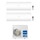 Haier PEARL Climatizzatore a parete dual split inverter Wi-Fi bianco | unità esterna R32 8.5 kW unità interne 12000+18000 BTU 4U85S2SR5FA+AS[35]PBPHRA-PRE+AS[50]PDAHRA