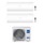 Haier PEARL Climatizzatore a parete dual split inverter Wi-Fi bianco | unità esterna R32 9 kW unità interne 12000+18000 BTU 5U90S2SS5FA+AS[35]PBPHRA-PRE+AS[50]PDAHRA