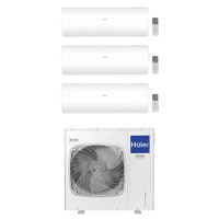 Immagine di Haier PEARL Climatizzatore a parete trial split inverter Wi-Fi bianco | unità esterna R32 12.5 kW unità interne 7000+7000+9000 BTU 5U125S2SN1FA+AS[20|20]PBAHRA+AS[25]PBPHRA-PRE