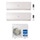 Haier FLEXIS PLUS Climatizzatore a parete dual split inverter Wi-Fi bianco | unità esterna R32 7.5 kW unità interne 12000+18000 BTU 4U75S2SR5FA+AS[35|50]S2SF1FA-MW3