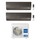 Haier FLEXIS PLUS Climatizzatore a parete dual split inverter Wi-Fi nero | unità esterna R32 7 kW unità interne 9000+9000 BTU 3U70S2SR5FA+AS[25|25]S2SF1FA-MB3