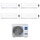 Haier EXPERT Climatizzatore a parete quadri split inverter Wi-Fi bianco | unità esterna R32 10 kW unità interne 7000+7000+7000+12000 BTU 5U105S2SS5FA+AS[20|20|20|35]XCAHRA