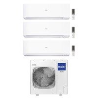 Immagine di Haier EXPERT Climatizzatore a parete trial split inverter Wi-Fi bianco | unità esterna R32 12.5 kW unità interne 7000+7000+9000 BTU 5U125S2SN1FA+AS[20|20|25]XCAHRA