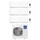 Haier EXPERT Climatizzatore a parete trial split inverter Wi-Fi bianco | unità esterna R32 12.5 kW unità interne 7000+7000+7000 BTU 5U125S2SN1FA+AS[20|20|20]XCAHRA