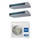 Haier CANALIZZATO Media pressione Climatizzatore canalizzabile dual split inverter Wi-Fi | unità esterna R32 7 kW unità interne 12000+18000 BTU 3U70S2SR5FA+AD[35|50]S2SM9FA(H)
