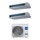 Haier CANALIZZATO Media pressione Climatizzatore canalizzabile dual split inverter Wi-Fi | unità esterna R32 9 kW unità interne 12000+18000 BTU 5U90S2SS5FA+AD[35|50]S2SM9FA(H)