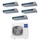 Haier CANALIZZATO Media pressione Climatizzatore canalizzabile penta split inverter Wi-Fi | unità esterna R32 12.5 kW unità interne 12000+12000+12000+12000+12000 BTU 5U125S2SN1FA+AD[35|35|35|35|35]S2SM9FA(H)