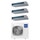 Haier CANALIZZATO Media pressione Climatizzatore canalizzabile trial split inverter Wi-Fi | unità esterna R32 12.5 kW unità interne 12000+12000+12000 BTU 5U125S2SN1FA+AD[35|35|35]S2SM9FA(H)
