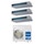 Haier CANALIZZATO Media pressione Climatizzatore canalizzabile trial split inverter Wi-Fi | unità esterna R32 8.5 kW unità interne 12000+12000+12000 BTU 4U85S2SR5FA+AD[35|35|35]S2SM9FA(H)