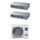 Haier CANALIZZATO SLIM Bassa pressione Climatizzatore canalizzabile dual split inverter Wi-Fi | unità esterna R32 9 kW unità interne 12000+18000 BTU 5U90S2SS5FA+AD[35|50]S2SS1FA(H)