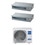 Immagine di Haier CANALIZZATO SLIM Bassa pressione Climatizzatore canalizzabile dual split inverter Wi-Fi | unità esterna R32 9 kW unità interne 9000+9000 BTU 5U90S2SS5FA+AD[25|25]S2SS1FA(H)