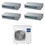 Immagine di Haier CANALIZZATO SLIM Bassa pressione Climatizzatore canalizzabile quadri split inverter Wi-Fi | unità esterna R32 12.5 kW unità interne 9000+9000+9000+9000 BTU 5U125S2SN1FA+AD[25|25|25|25]S2SS1FA(H)