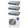 Haier CANALIZZATO SLIM Bassa pressione Climatizzatore canalizzabile trial split inverter Wi-Fi | unità esterna R32 12.5 kW unità interne 9000+9000+9000 BTU 5U125S2SN1FA+AD[25|25|25]S2SS1FA(H)