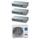 Haier CANALIZZATO SLIM Bassa pressione Climatizzatore canalizzabile trial split inverter Wi-Fi | unità esterna R32 9 kW unità interne 9000+9000+9000 BTU 5U90S2SS5FA+AD[25|25|25]S2SS1FA(H)