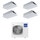 Haier CASSETTE A 1 VIA Climatizzatore a cassetta quadri split inverter Wi-Fi bianco | unità esterna R32 12.5 kW unità interne 9000+9000+9000+18000 BTU 5U125S2SN1FA+AB[25|25|25|50]S2SA1FA(H)
