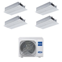 Immagine di Haier CASSETTE A 1 VIA Climatizzatore a cassetta quadri split inverter Wi-Fi bianco | unità esterna R32 9 kW unità interne 9000+9000+9000+12000 BTU 5U90S2SS5FA+AB[25|25|25|35]S2SA1FA(H)