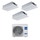 Haier CASSETTE A 1 VIA Climatizzatore a cassetta trial split inverter Wi-Fi bianco | unità esterna R32 9 kW unità interne 9000+9000+9000 BTU 5U90S2SS5FA+AB[25|25|25]S2SA1FA(H)