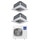 Haier CASSETTE 620 a 4 VIE Climatizzatore a cassetta dual split inverter Wi-Fi bianco | unità esterna R32 12.5 kW unità interne 9000+18000 BTU 5U125S2SN1FA+AB[25|50]S2SC2FA(H)