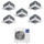 Haier CASSETTE 620 a 4 VIE Climatizzatore a cassetta penta split inverter Wi-Fi bianco | unità esterna R32 12.5 kW unità interne 9000+9000+9000+9000+9000 BTU 5U125S2SN1FA+AB[25|25|25|25|25]S2SC2FA(H)