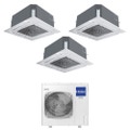 Immagine di Haier CASSETTE 620 a 4 VIE Climatizzatore a cassetta trial split inverter Wi-Fi bianco | unità esterna R32 12.5 kW unità interne 9000+9000+9000 BTU 5U125S2SN1FA+AB[25|25|25]S2SC2FA(H)