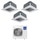 Haier CASSETTE 620 a 4 VIE Climatizzatore a cassetta trial split inverter Wi-Fi bianco | unità esterna R32 12.5 kW unità interne 9000+9000+9000 BTU 5U125S2SN1FA+AB[25|25|25]S2SC2FA(H)