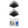 Haier CASSETTE 620 a 4 VIE Climatizzatore a cassetta dual split inverter Wi-Fi nero | unità esterna R32 7.5 kW unità interne 9000+9000 BTU 4U75S2SR5FA+AB[25|25]S2SC2FA(H)-B