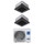 Haier CASSETTE 620 a 4 VIE Climatizzatore a cassetta dual split inverter Wi-Fi nero | unità esterna R32 10 kW unità interne 9000+9000 BTU 5U105S2SS5FA+AB[25|25]S2SC2FA(H)-B