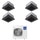 Haier CASSETTE 620 a 4 VIE Climatizzatore a cassetta quadri split inverter Wi-Fi nero | unità esterna R32 12.5 kW unità interne 9000+9000+9000+9000 BTU 5U125S2SN1FA+AB[25|25|25|25]S2SC2FA(H)-B