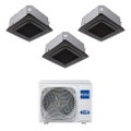 Immagine di Haier CASSETTE 620 a 4 VIE Climatizzatore a cassetta trial split inverter Wi-Fi nero | unità esterna R32 9 kW unità interne 9000+9000+12000 BTU 5U90S2SS5FA+AB[25|25|35]S2SC2FA(H)-B
