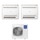 Haier CONSOLE Climatizzatore console da pavimento dual split inverter Wi-Fi bianco | unità esterna R32 12.5 kW unità interne 9000+15000 BTU 5U125S2SN1FA+AF[25|42]S2SD1FA(D)