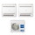 Haier CONSOLE Climatizzatore console da pavimento dual split inverter Wi-Fi bianco | unità esterna R32 5 kW unità interne 12000+15000 BTU 3U55S2SR5FA+AF[35|42]S2SD1FA(D)