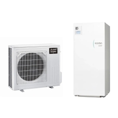 Immagine di Mitsubishi ECODAN MULTI R32 Sistema idronico composto da pompa di calore Inverter ECODAN 7.5 kW con HYDROTANK SMALL reversibile 170 litri PXZ-4F75VG+ERST17D-VM2E