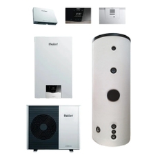 Immagine di Vaillant systemHYBRID plus 8-25kW bivalente caldaia a condensazione ecoTEC plus VM 25 CS/1-5, bollitore bivalente e pompa di calore 8 kW monoblocco R290 8000015934