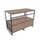 Flaminia DENVER mobile sottolavabo L.103 cm in metallo, con 2 cassetti e top in legno laccato, colore cipria finitura opaco DV103MKLC