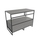 Flaminia DENVER mobile sottolavabo L.103 cm in metallo, con 2 cassetti e top in legno laccato, colore grey finitura opaco DV103MLGK