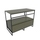 Flaminia DENVER mobile sottolavabo L.103 cm in metallo, con 2 cassetti e top in legno laccato, colore verde palude finitura opaco DV103MLVK