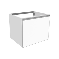 Immagine di Flaminia CUBIKA base portalabo L.60 P.50 cm sospesa, con 1 cassetto, senza top, colore bianco finitura opaco CKD801LBK
