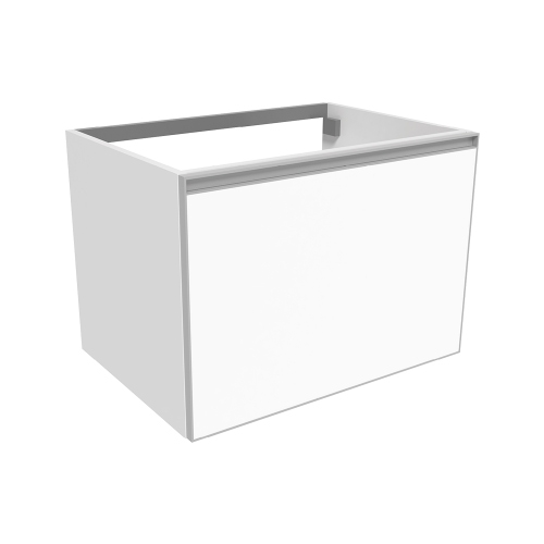 Immagine di Flaminia CUBIKA base portalabo L.70 P.50 cm sospesa, con 1 cassetto, senza top, colore bianco finitura opaco CKD876LBK