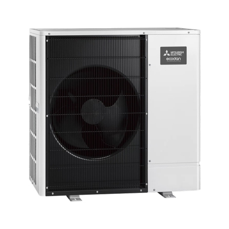 Immagine di Mitsubishi ECODAN R290 unità esterna pompa di calore aria-acqua Inverter 9 kW, monofase PUZ-WZ90VAA-W