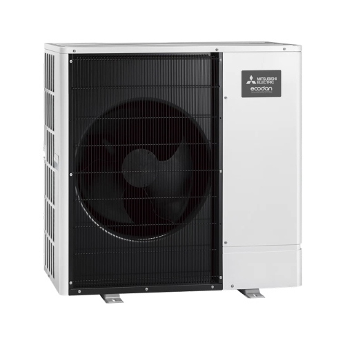 Immagine di Mitsubishi ECODAN R290 unità esterna pompa di calore aria-acqua Inverter 9 kW, monofase PUZ-WZ90VAA-W