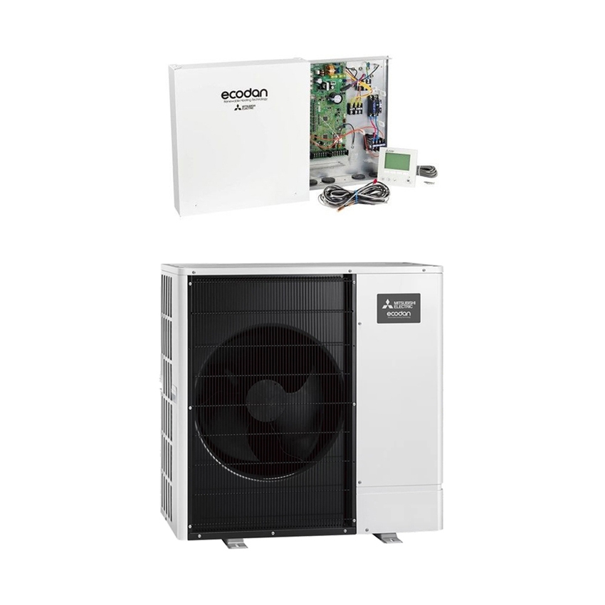 Immagine di Mitsubishi ECODAN PACKAGED R290 Sistema composto da pompa di calore Inverter ECODAN 9 kW con centralina FTC7 PUZ-WZ90VAA+PAC-IF081B-E