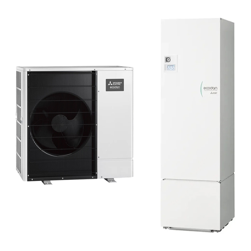 Immagine di Mitsubishi ECODAN PACKAGED R290 Sistema idronico composto da pompa di calore trifase Inverter ECODAN 14 kW con HYDROTANK 300 litri PUZ-WZ140YAA+ERPT30X-VM2EE
