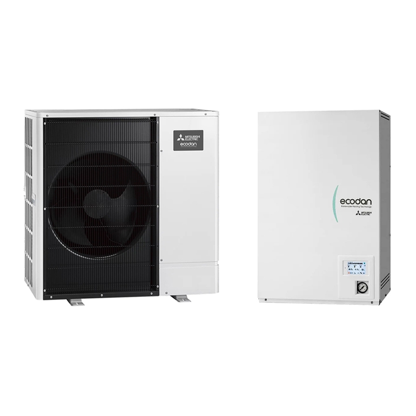 Immagine di Mitsubishi ECODAN PACKAGED R290 Sistema idronico composto da pompa di calore Inverter ECODAN 9 kW con HYDROBOX PUZ-WZ90VAA+ERPX-VM2E