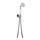Bellosta Set doccetta con presa acqua e supporto fisso, flessibile in ottone 150 cm e doccetta monogetto con manico in porcellana, finitura cromo 01-0803/1/A