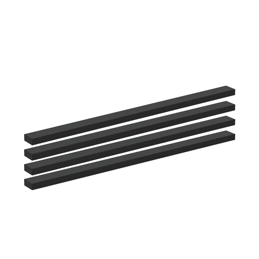 Immagine di Ideal Standard I.LIFE maniglia per mobile L.34 cm, 4 pezzi, colore nero seta finitura opaco T5746XG